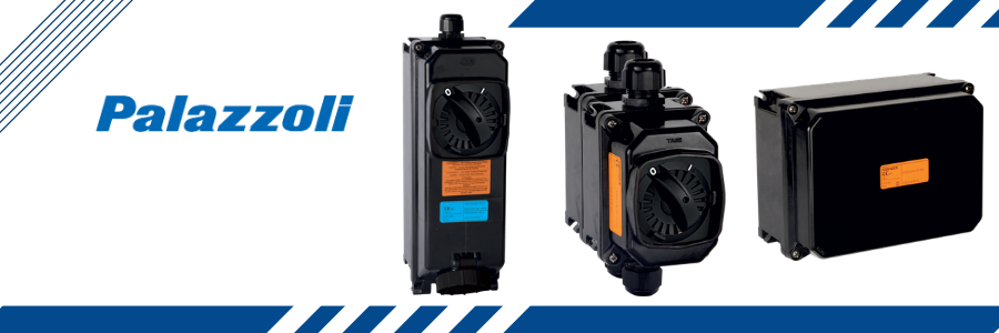 Palazzoli ATEX Interlocked Socket Outlets – Antistatic GRP, IP66, 16A to 63A for Zone 2, 21 & 22